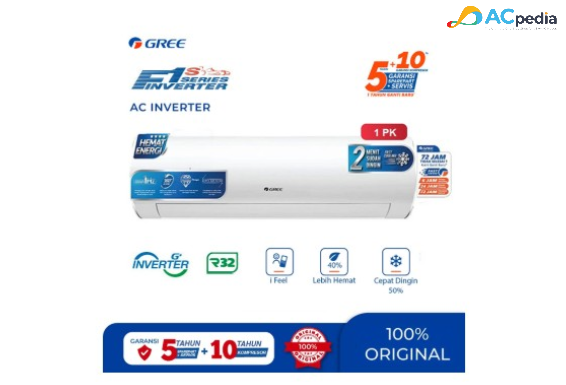 Gree AC Wall Mounted Split Inverter F1S Series 1 PK - GWC-09F1S